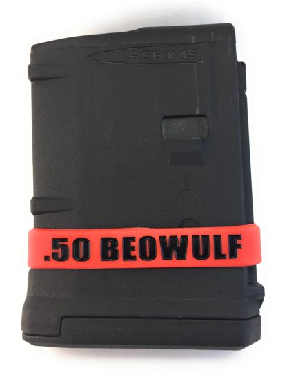 50 Beowulf / 12.7x42mm Magazine Marking Band 3 pack (Red-Black) - Image 2